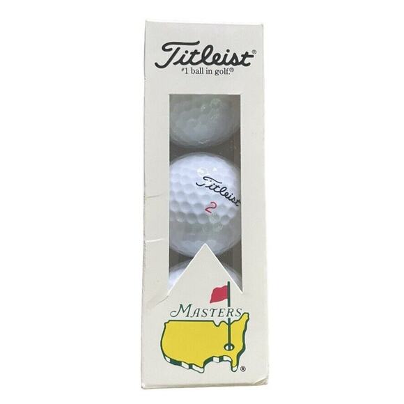 NEW Titleist Masters Augusta National DT 2-Piece Vintage Golf Balls 3 Pack USA